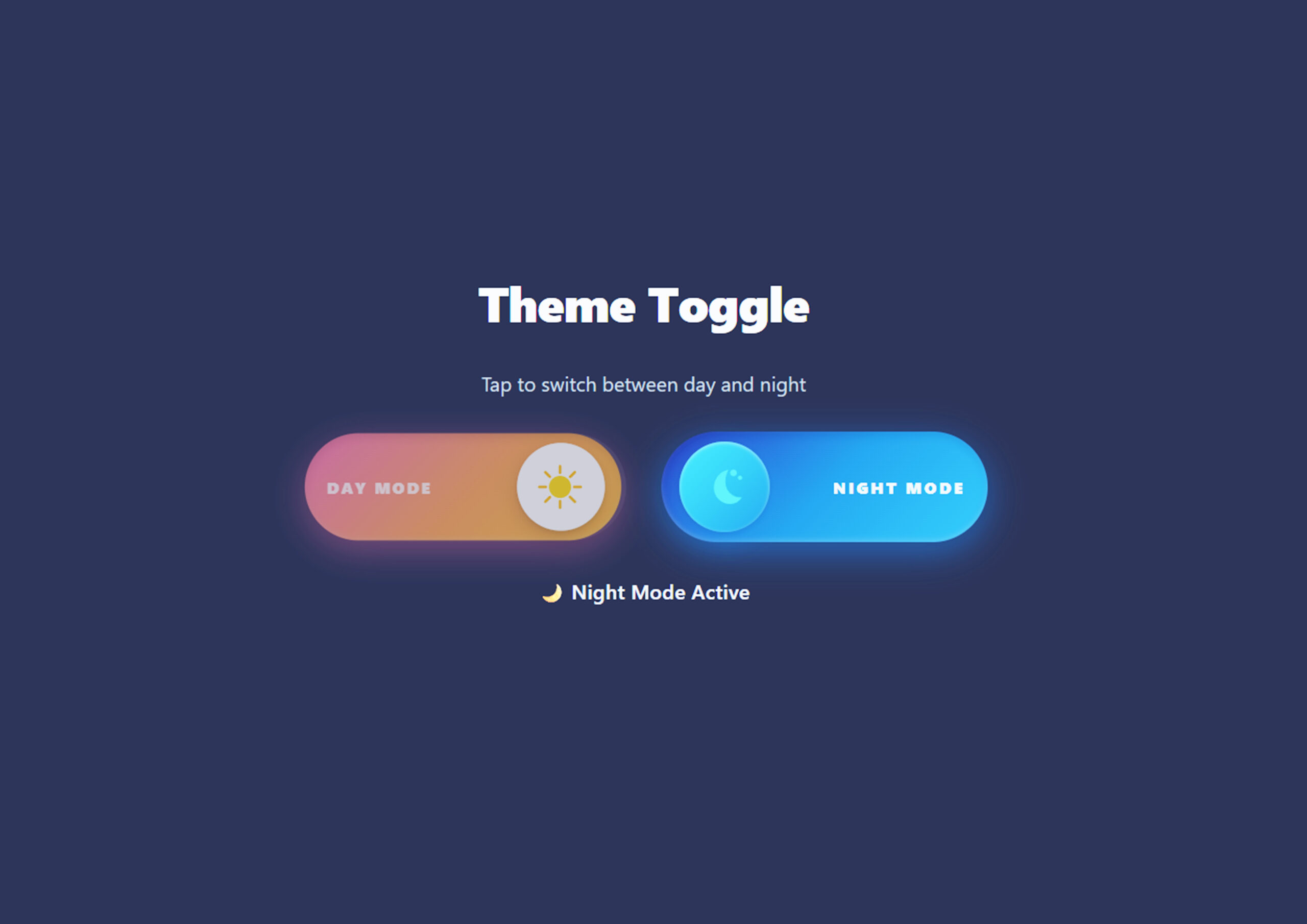 Responsive Theme Toggle Switch (Day/Night Mode) – HTML CSS JavaScript Free Download