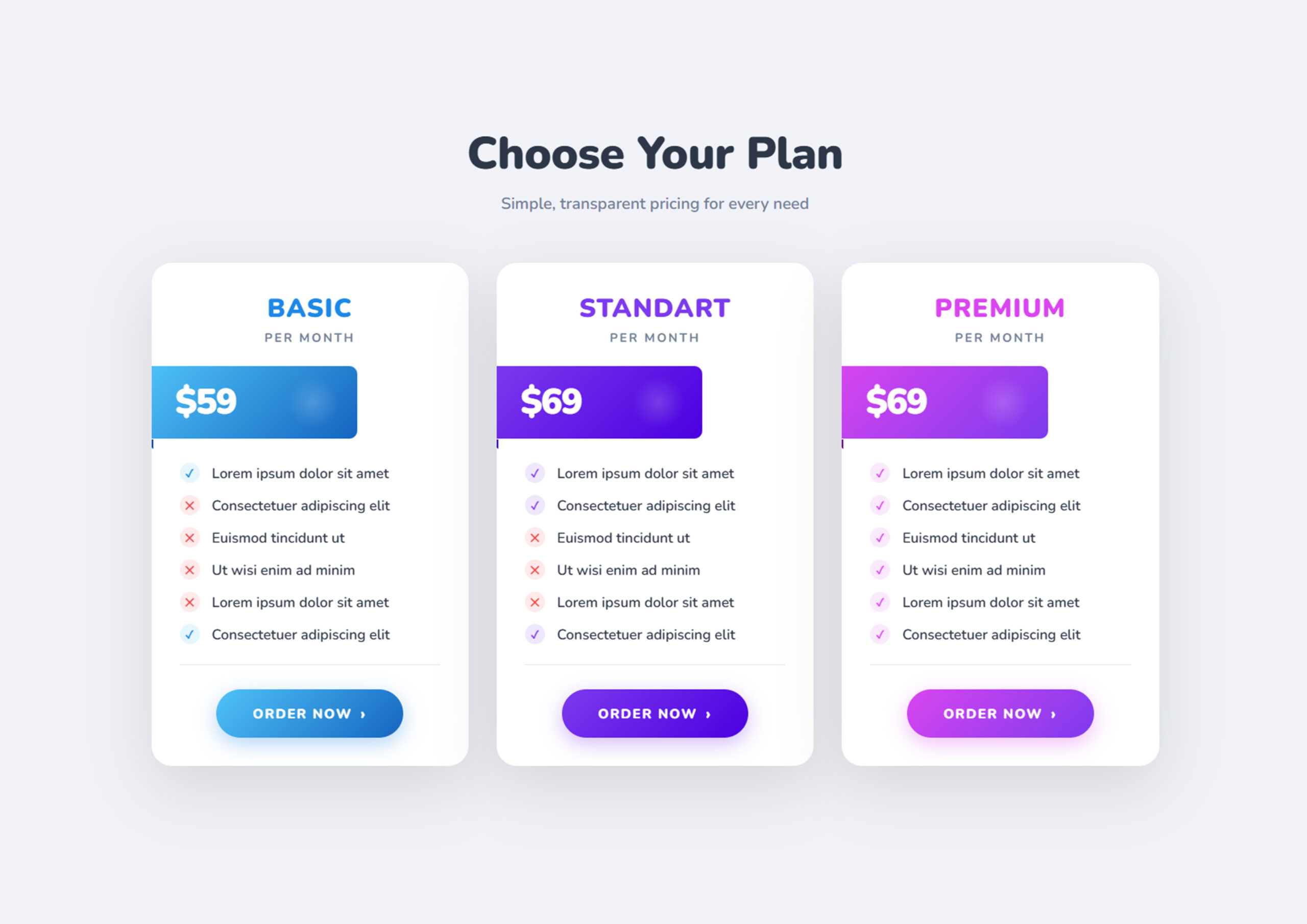 Modern Pricing Cards UI with HTML CSS JavaScript – Responsive Design Free Download