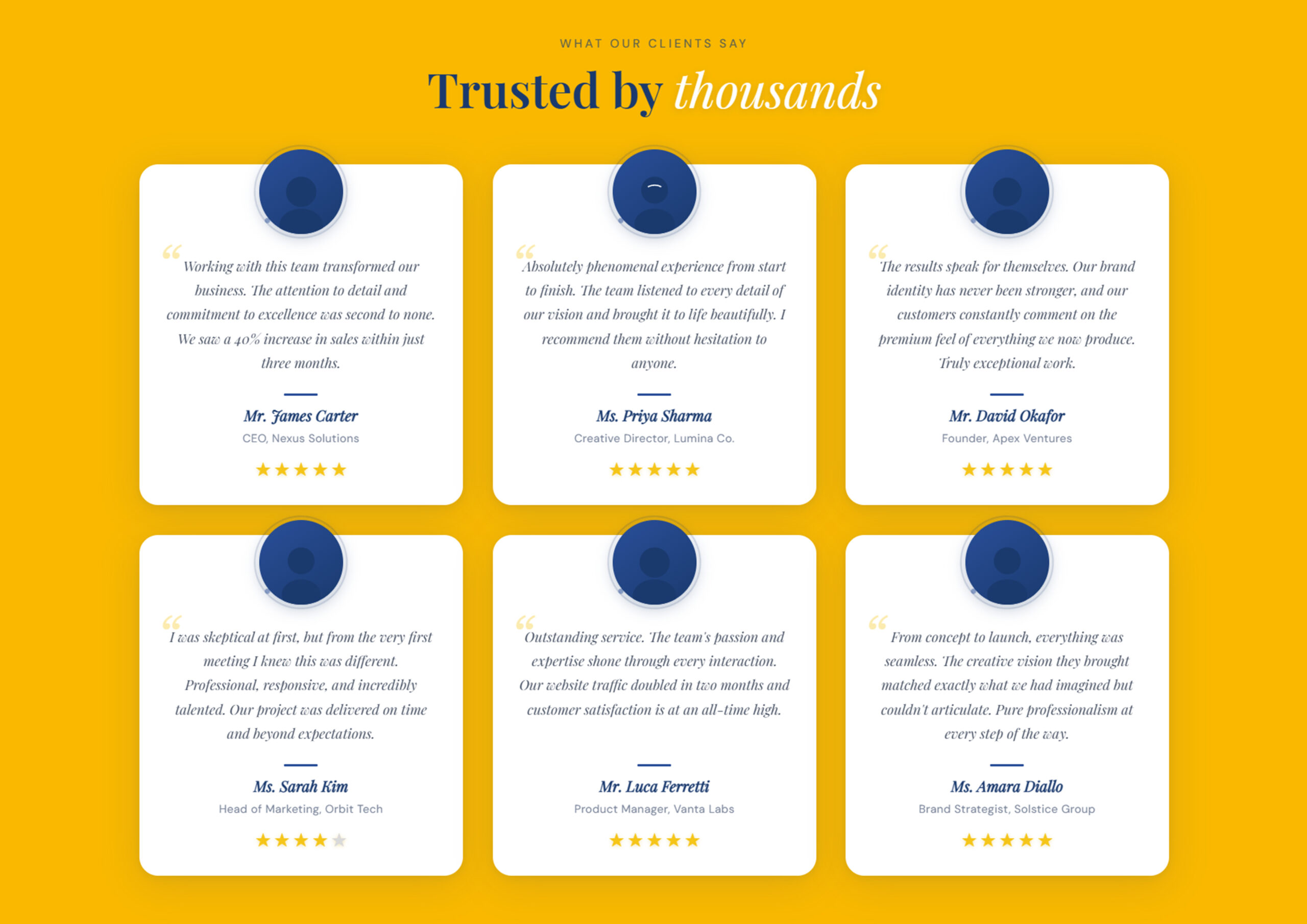 Free HTML CSS JavaScript Testimonial Cards Component – Responsive UI Design Download