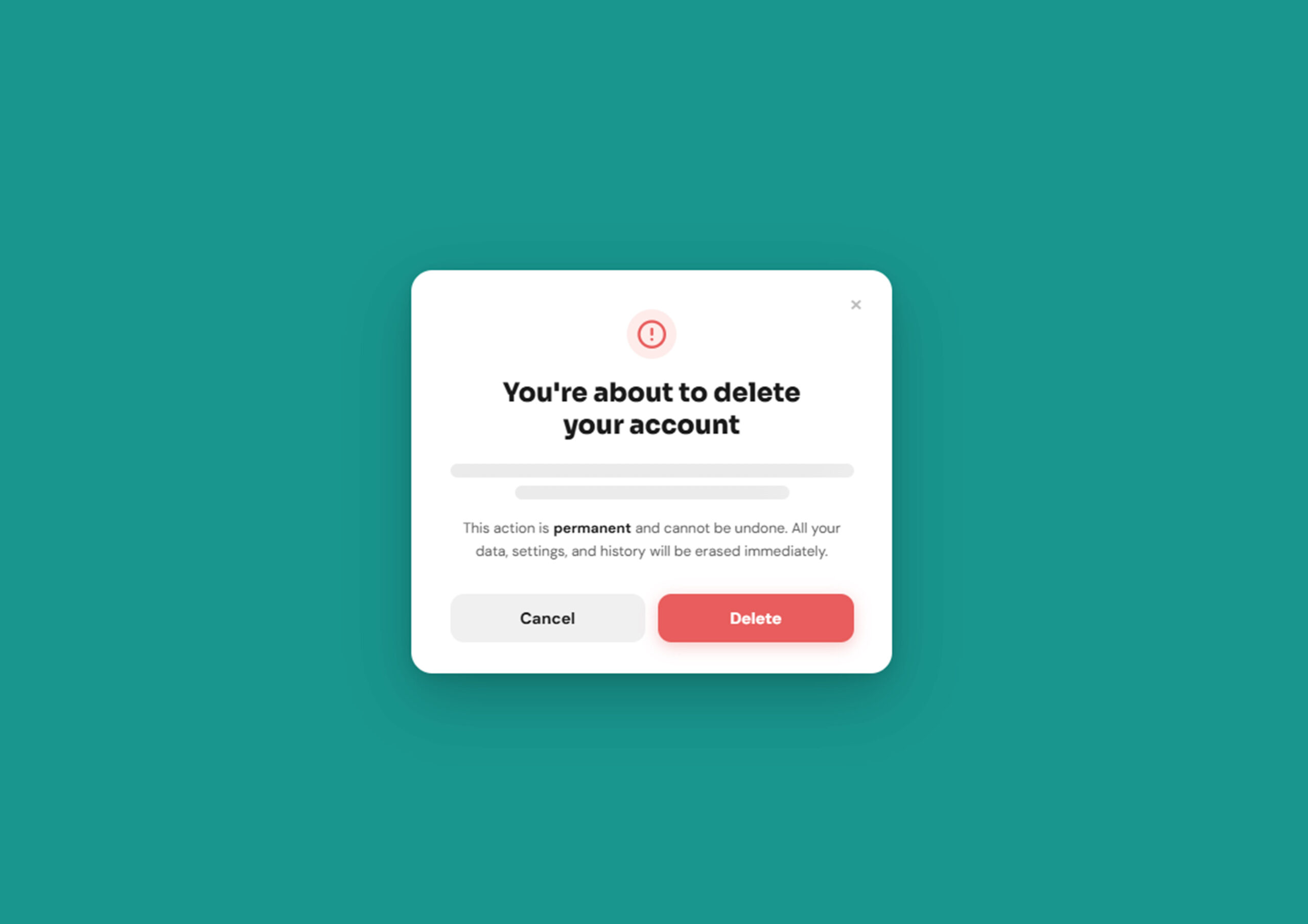 Responsive Delete Confirmation Modal Popup UI Design (HTML, CSS, JavaScript) – Free Download